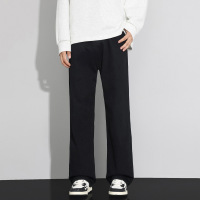 新款复古喇叭裤男高级感时尚潮流宽松做旧纽扣街潮青年牛仔裤美式