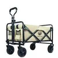 MAKI zaza户外推车折叠大号营地车露营推车大容量聚拢款野营 户外便携折叠式营地拉车(5寸)