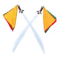 武术双刀软刀 响刀晨练太极刀 刃长76cm 软(响)双刀+鞘+彩