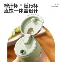 小熊(Bear)榨汁杯 家用便携式榨汁机 水果果蔬果汁机 秒碎冰打汁机 充电小型果汁杯LLJ-E03U1