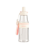 杯具熊塑料杯630ml便携岛屿粉激浪双饮系列TT372-630