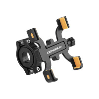 自行车手机支架把立款铝合金手机架山地车公路车防震固定导航支架