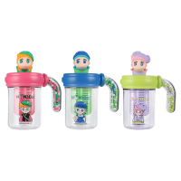 杯具熊塑料杯500ml便携带茶漏TT369-500(颜色随机)