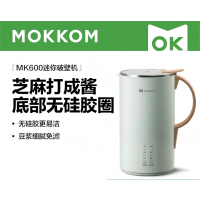 mokkom 磨客破壁机迷你豆浆机小型免过滤免煮预约多功能家用自动辅食机1-3人榨汁搅拌一机六用 绿色 MK-600A