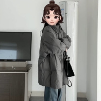 2025年新款羽绒棉服女冬季韩版中长款棉袄宽松过膝加厚棉衣外套潮