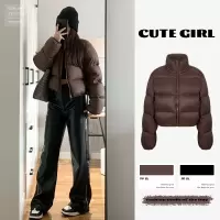 冬季羽绒棉服女短款小个子外套美式棉衣复古高级感棉袄炸街棒球服_207084