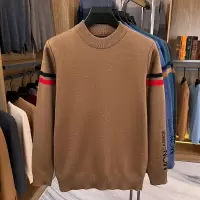 冬季新款加厚半高领男士毛衣时尚休闲长袖提花打底针织衫男_423124