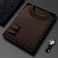 可机洗精仿加厚男士羊毛衫秋冬季半高领纯色打底天丝莱赛尔毛衣男_52448