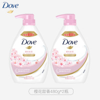 多芬深层营润美肤沐浴乳滋养肌肤留香润肤樱花甜香沐浴露 [樱花甜香]480g*2瓶