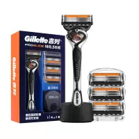 吉列Gillette锋隐致顺手动剃须刀礼盒五层锋速5 1刀架4刀头+底座