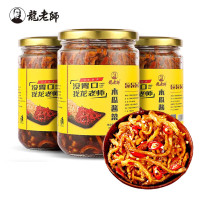龙老师木瓜丝280g*3罐 下饭菜榨菜咸菜酱菜香辣木瓜条 拌饭拌面粮油调味