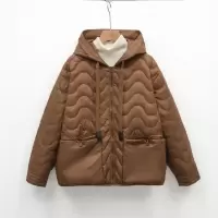 冬季新款90白鸭绒纯色百搭款时尚宽松简约外套羽绒服女_3666