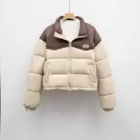 羽绒服女新款小个子短款冬季拼色加厚面包服韩版显瘦时尚