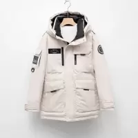 羽绒服连帽加厚工装派克羽绒服男女冬季时尚防寒情侣保暖