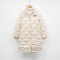 新国标90绒羽绒服休闲冬季保暖新品户外风立领宽松长款外套女