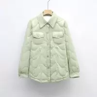 羽绒服新国标90绒衬衫式羽绒服女士秋冬时尚新款外套显瘦