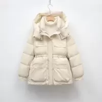 羽绒服女冬季新款白鸭绒连帽收腰加厚修身显瘦时尚保暖外