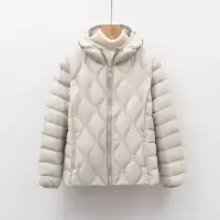 90绒新国标女装秋冬新款轻薄羽绒服波浪纹女式带帽外套