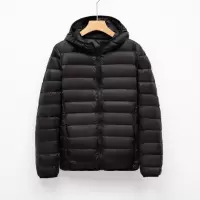 简约百搭休闲新款轻薄黑色女羽绒轻便女款连帽羽绒服