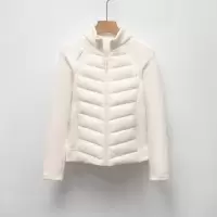 羽绒服新国标90绒轻薄立领女瑜伽拼接纯色修身百搭运动风