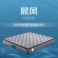 晚安[超体同款]双层3D床垫独袋弹簧席梦思MP106晨风1.5*2.0米软硬适中