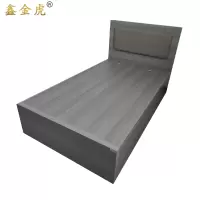 鑫金虎 现代简约板式床单人床 1200*2000*400mm