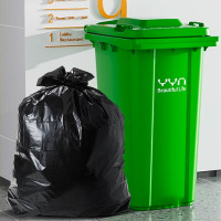 宜之选平口垃圾袋黑色单面1.7丝大号加厚100*120cm50只