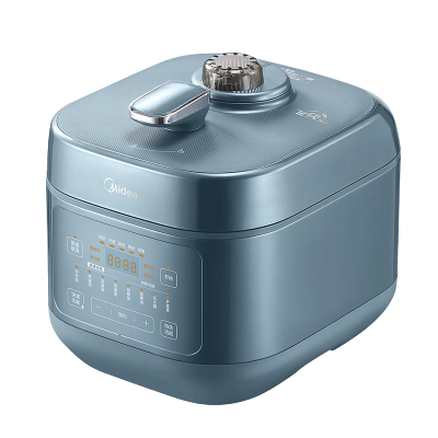 美的(Midea)6L电压力锅1300W大功率8分钟快手菜无水料理一锅双胆高压锅MY-C6147[ZMD安心系列]