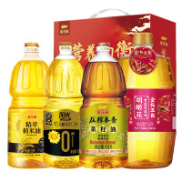 金龙鱼金玉满堂食用油礼盒B款 6.3L(金衣玉食1.8L+稻米油1.5L+葵花油1.5L+菜籽油1.5L)