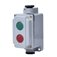 册宣 防水防尘防爆按钮开关盒 LA10-2S控制按钮 铝壳