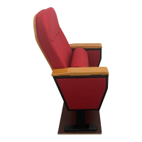 臻远ZY-LTY-06 礼堂椅剧院椅会议室椅子红色不带前写字板单人位