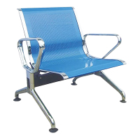 臻远ZY-JCY-11 连排椅机场椅公共座椅等候椅 浅蓝机场椅排椅单人位