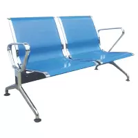 臻远ZY-JCY-12 连排椅机场椅公共座椅等候椅 浅蓝机场椅排椅双人位