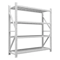 臻远ZYJJ-HJ-016中型货架灰白色主架2000*600*2000mm/200kg