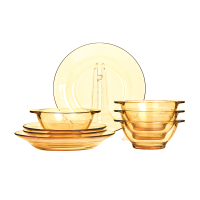 康宁pyrex 玻璃餐具8b件组(2个大汤盘+2个小汤盘+4个带耳碗)PX-SY8B/HP