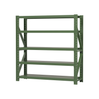 臻远ZYJJ-HJ-041仓储货架重型货架绿色五层主架1500*500*2000mm/300kg