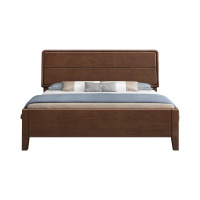 臻远ZY4022909实木床1.8米床 胡桃色