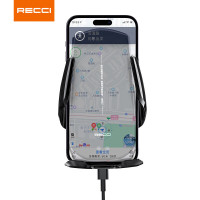 锐思(Recci) RHO-C27车载手机支架磁吸充电感应伸缩红外线感应 车载无线充电器