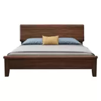 臻远ZY4022915实木床胡桃木双人床1.8米