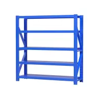 臻远ZYJJ-HJ-064仓储货架中型货架蓝色五层主架2000*600*2000mm/200kg