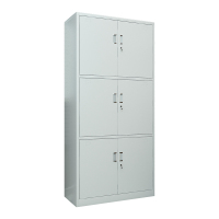 臻远ZY5062304 钢制厚板通三节文件柜 85*39*180cm(单位:台)灰白色