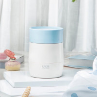 UKA玻璃内胆焖烧杯少女便携上班族宝宝婴儿外出超长保温盒1人饭盒 浅蓝色 500ml