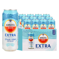 喜力旗下 喜力啤酒 7.7° 红爵 Extra 纤体听卡纸六连包纸箱 500ml*12听