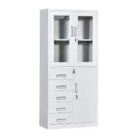 臻远 ZY50212007钢制文件柜办公柜铁皮资料柜档案柜 偏五斗柜