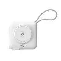 W&P[3C认证可上飞机]商务宝系列移动电源 多合一无线充/45W/15000毫安/白色
