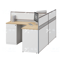 臻远 ZYGW-009职员桌办公桌屏风工作卡位T型双人位