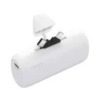 爱沃可[3C认证可上飞机]LPS002 快充 尾插移动电源 5000毫安/lightning+type-c适用/白色