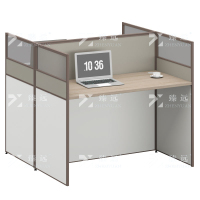 臻远 ZYGW-037职员桌办公桌屏风工作卡位对坐双人位