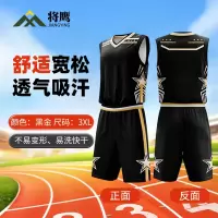 将鹰 篮球服套装男美式新款球衣团队村BA比赛训练队服 成人印制款 JY-386S-RHH255