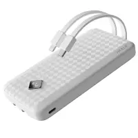 爱沃可[3C认证可上飞机]UBS004 大容量 移动电源 10000毫安/lightning+type-c适用/白色